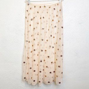 Free People Sheer Sequin Maxi Skirt NWT Size M